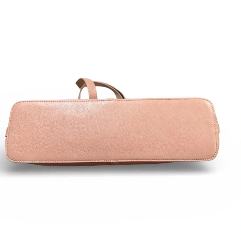 Love Moschino Blush Leather Studded Tote w/ Heart Logo & Dust Bag